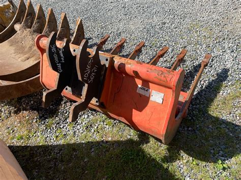 kubota mini excavator brush rake|kubota mini skid steer attachments.